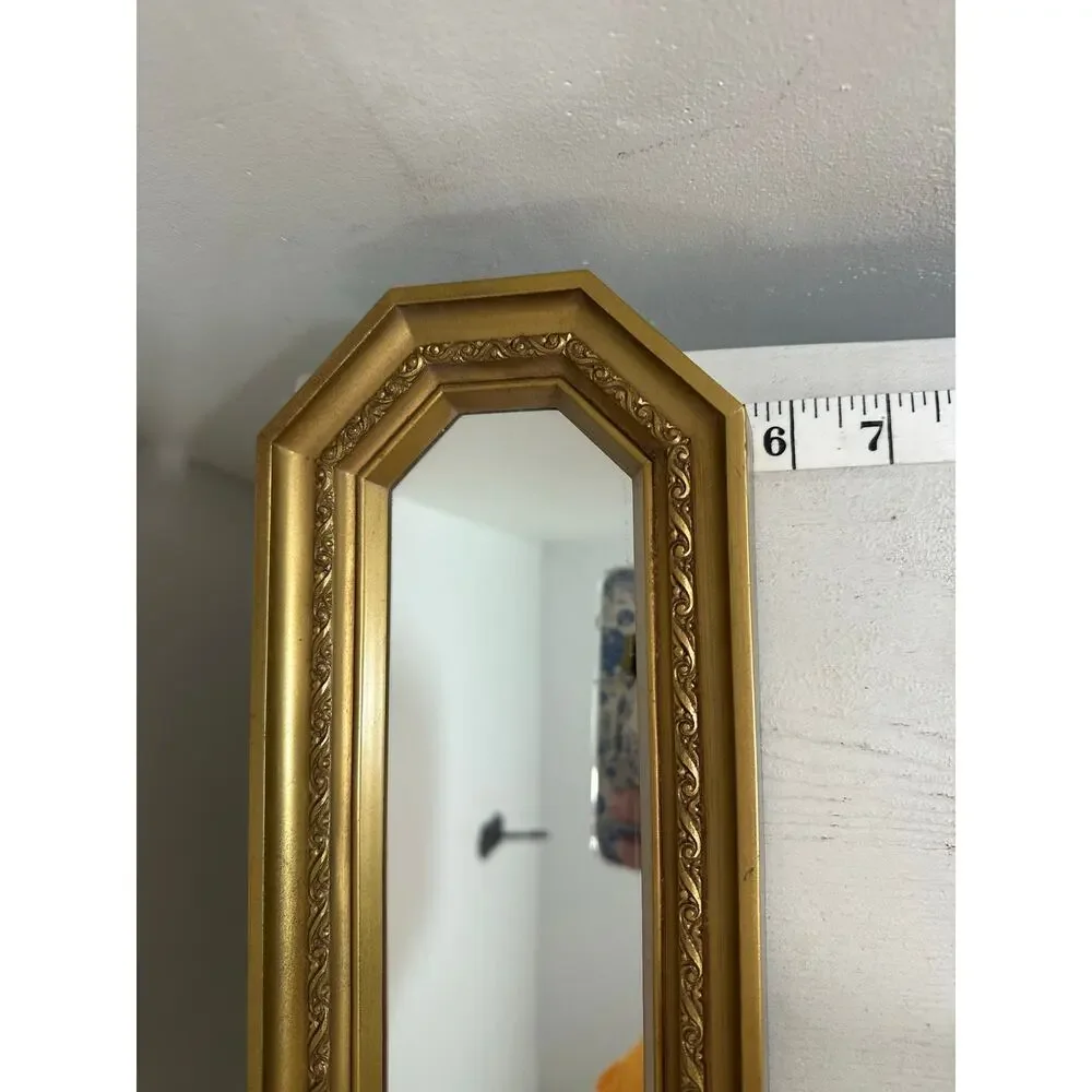 Vintage Syroco Homco Style Accent Wall Mirror Hollywood Regency Gold